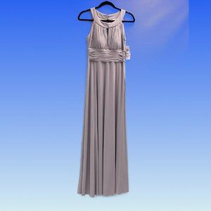 Signature by Sangria Keyhole Halter Floor-length Dress Size 8 NWT